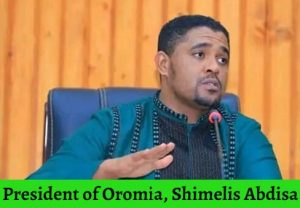 president of oromia Shimelis Abdisa