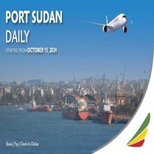 Ethiopian airlines launced daily flights to port sudan